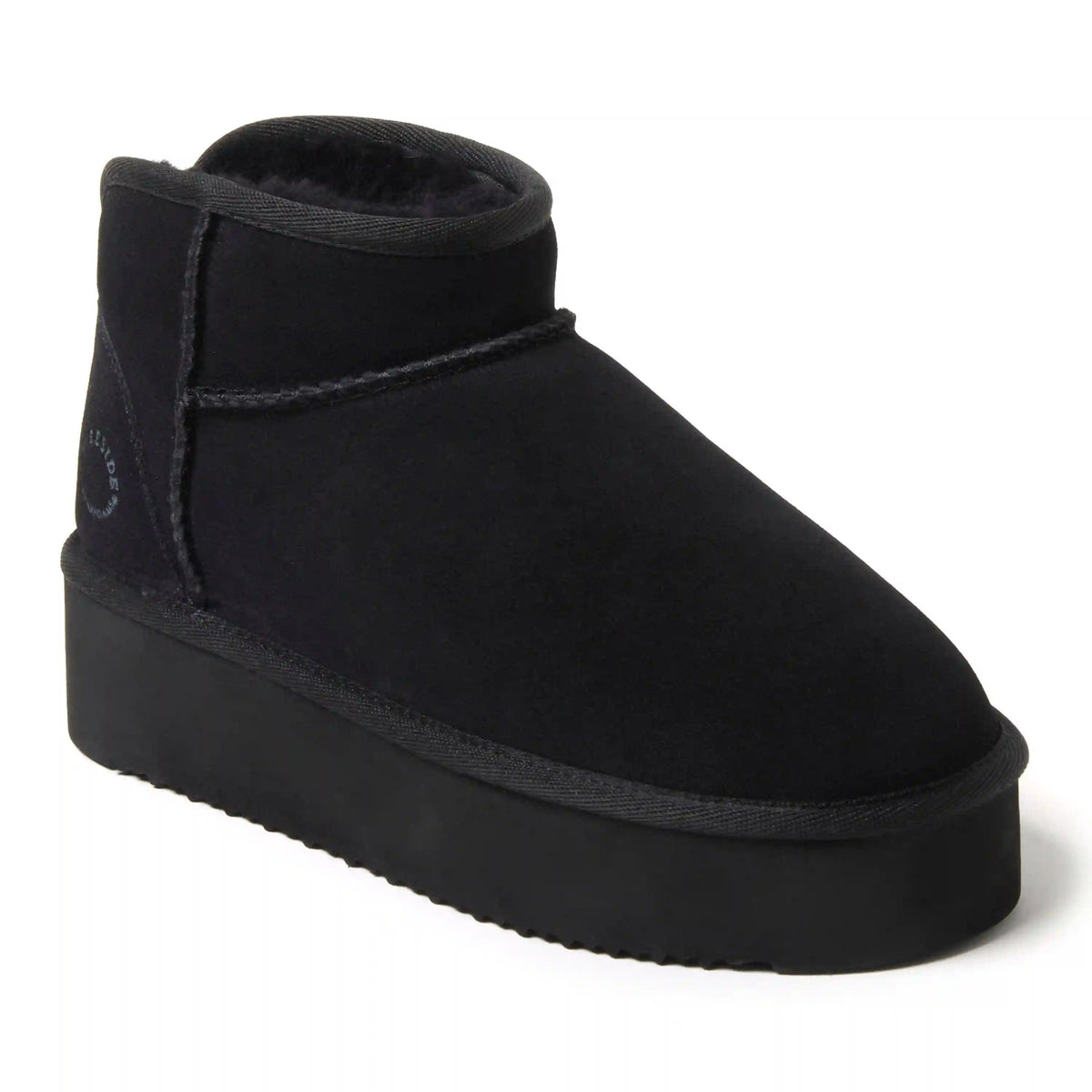 Women's Fireside by Dearfoams Kingston Genuine Shearling Platform Bootie