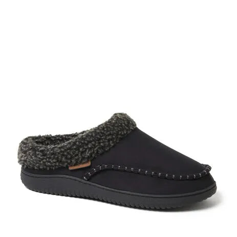 Men's Marshall Microsuede Moc Toe Clog With Berber Cuff