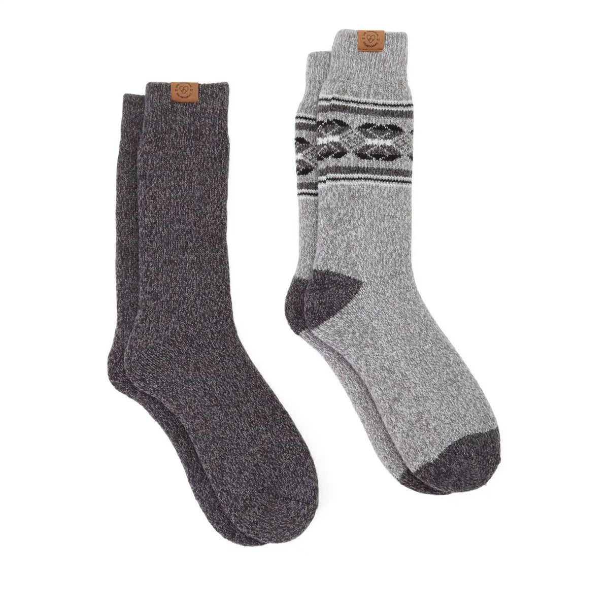 Men's Fair Isle Crew Socks-2 pack
