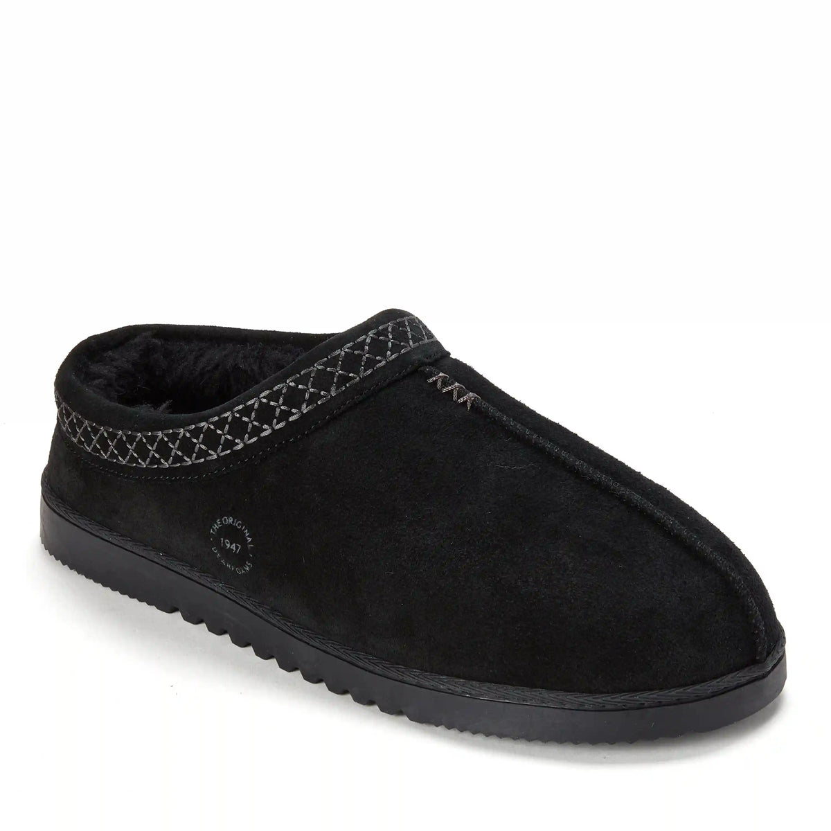Men's Dean Genuine Suede Clog with Embroidery