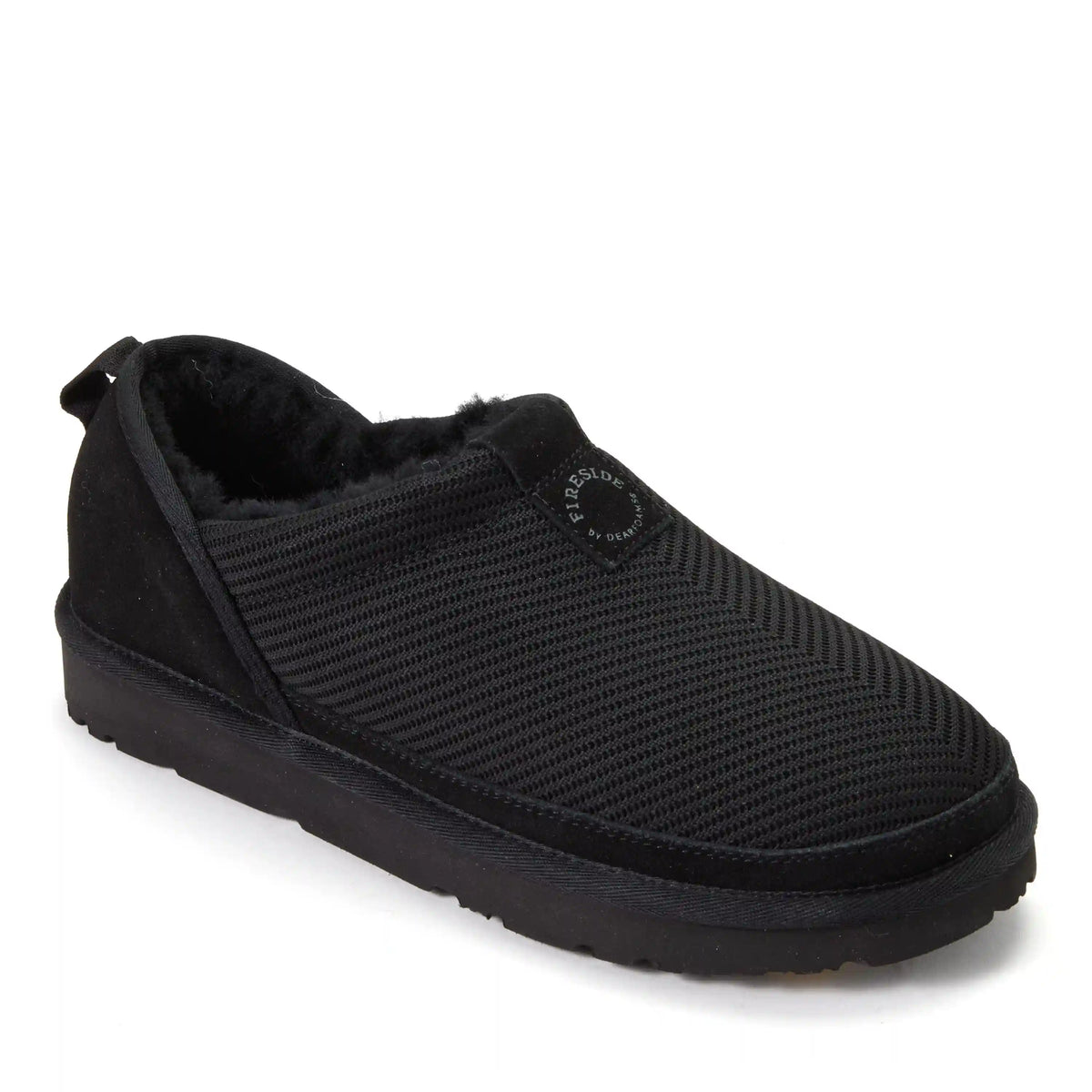 Women's Fireside by Dearfoams Sport Knit And Suede Slip On Shoetie - Water Repellent